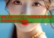 暗网下载2997577Z空间高速资源与创意视频共享平台揭秘
