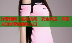 洋葱暗网：匿名访问，安全浏览，探索未知世界的隐秘入口