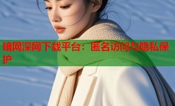 暗网深网下载平台：匿名访问与隐私保护