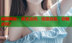 暗网揭秘：匿名访问，信息自由，你敢进吗？