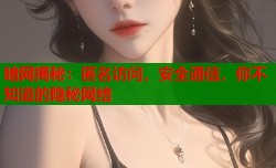 暗网揭秘：匿名访问，安全通信，你不知道的隐秘网络