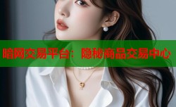 暗网交易平台：隐秘商品交易中心