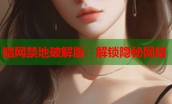 暗网禁地破解版：解锁隐秘网络