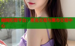 暗网犯罪平台：匿名交易与黑市交易中心