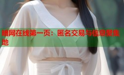 暗网在线第一页：匿名交易与信息聚集地