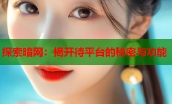 探索暗网：揭开待平台的秘密与功能