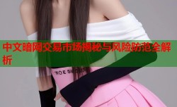 中文暗网交易市场揭秘与风险防范全解析