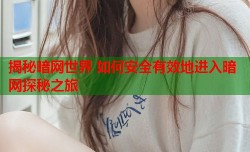 揭秘暗网世界 如何安全有效地进入暗网探秘之旅