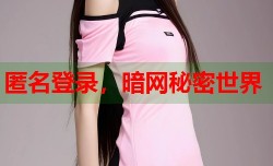 匿名登录，暗网秘密世界