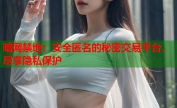暗网禁地：安全匿名的秘密交易平台，尽享隐私保护