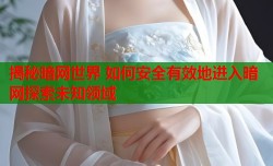 揭秘暗网世界 如何安全有效地进入暗网探索未知领域