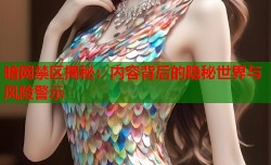 暗网禁区揭秘：内容背后的隐秘世界与风险警示