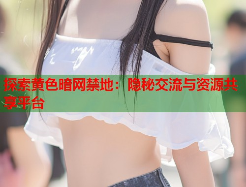 探索黄色暗网禁地：隐秘交流与资源共享平台  第1张