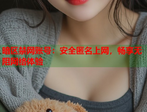 暗区禁网账号：安全匿名上网，畅享无阻网络体验  第1张