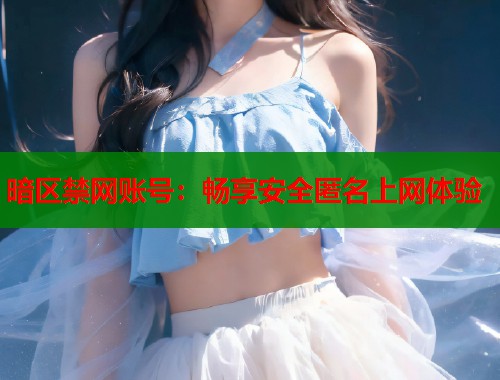 暗区禁网账号：畅享安全匿名上网体验  第1张