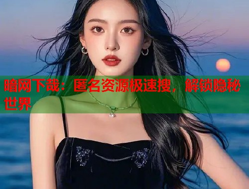暗网下哉：匿名资源极速搜，解锁隐秘世界  第2张