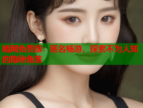 暗网免费版：匿名畅游，探索不为人知的隐秘角落  第2张