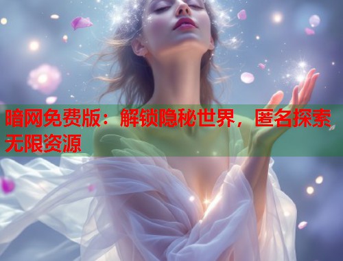 暗网免费版：解锁隐秘世界，匿名探索无限资源  第2张