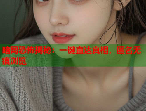 暗网恐怖揭秘：一键直达真相，匿名无痕浏览  第1张