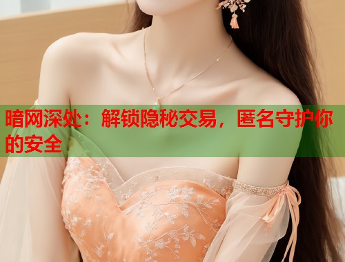 暗网深处:解锁隐秘交易,匿名守护你的安全 第1张 暗网深处:解锁隐秘交易,匿名守护你的安全 第1张