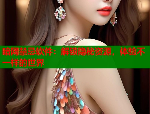 暗网禁忌软件：解锁隐秘资源，体验不一样的世界  第1张
