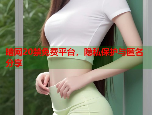 暗网20禁免费平台，隐私保护与匿名分享  第1张