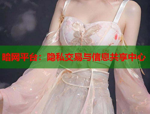 暗网平台：隐私交易与信息共享中心  第1张