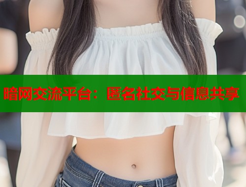 暗网交流平台：匿名社交与信息共享  第1张