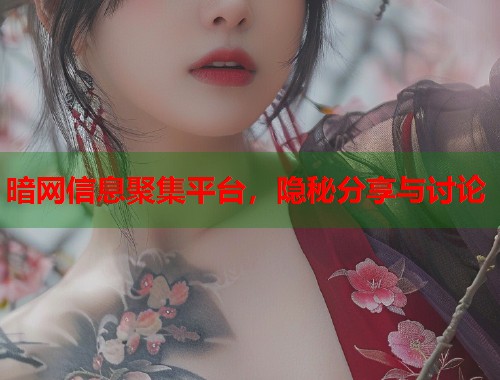 暗网信息聚集平台，隐秘分享与讨论  第1张