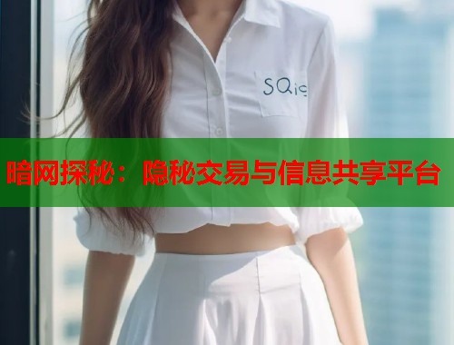 暗网探秘：隐秘交易与信息共享平台  第2张