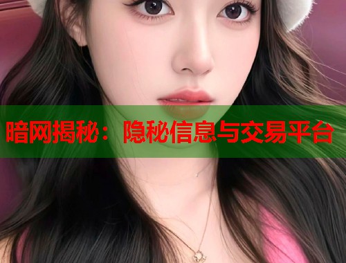 暗网揭秘：隐秘信息与交易平台  第1张