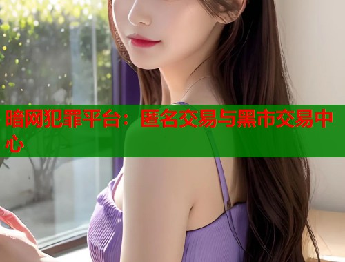 暗网犯罪平台：匿名交易与黑市交易中心  第1张