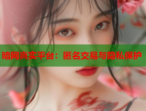暗网真实平台：匿名交易与隐私保护  第2张