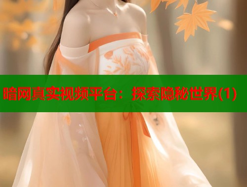 暗网真实视频平台：探索隐秘世界(1)  第1张