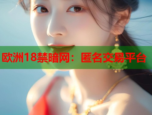 欧洲18禁暗网：匿名交易平台  第1张