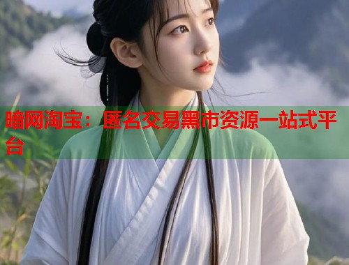 暗网淘宝：匿名交易黑市资源一站式平台  第1张