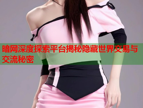 暗网深度探索平台揭秘隐藏世界交易与交流秘密  第1张
