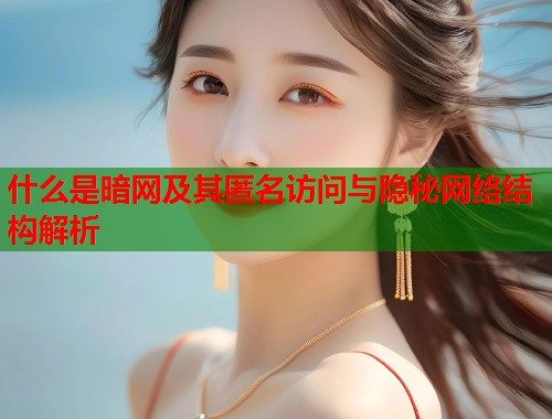 什么是暗网及其匿名访问与隐秘网络结构解析 第2张 什么是暗网及其匿名访问与隐秘网络结构解析 第2张