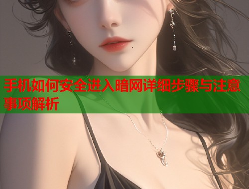 手机如何安全进入暗网详细步骤与注意事项解析 第1张 手机如何安全进入暗网详细步骤与注意事项解析 第1张