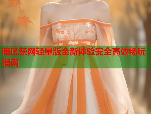 暗区禁网轻量版全新体验安全高效畅玩指南 第1张 暗区禁网轻量版全新体验安全高效畅玩指南 第1张