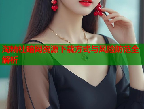 淘精社暗网资源下载方式与风险防范全解析 第1张 淘精社暗网资源下载方式与风险防范全解析 第1张